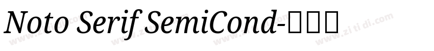 Noto Serif SemiCond字体转换 Noto Serif SemiCond字体转换